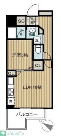 レジディア中延の物件間取画像